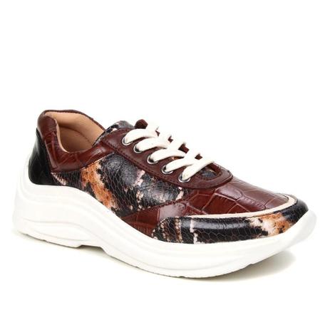 Tênis Couro Shoestock Mix Estampas Feminino - Calçados Femininos - Magazine  Luiza