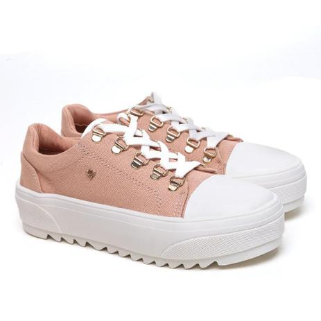 tenis anabela cravo e canela