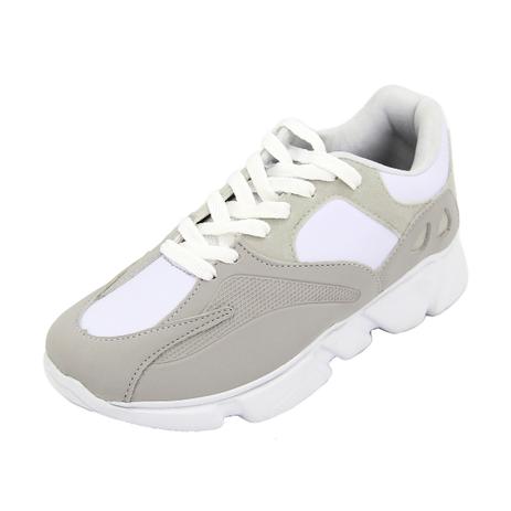 Tênis Dad Sneaker Chunky Feminino Casual Selten Cinza Menor preço em Tênis Dad Sneaker Chunky Feminino Casual Selten Cinza