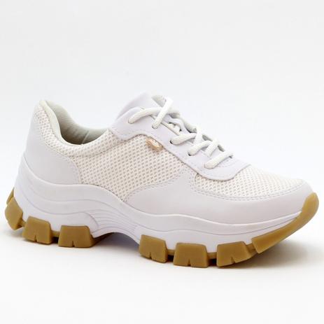 tênis feminino chunky alto tratorado branco