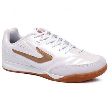 tenis futsal dourado