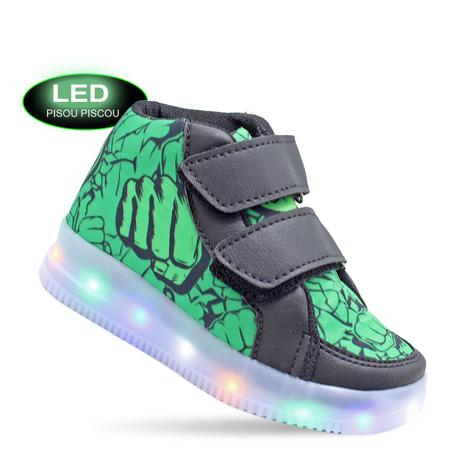 tênis de led de criança