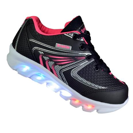 Tenis De Led Infantil Feminino Ortokids Preto Pink Sola Branca Lançamento -  Tênis Infantil - Magazine Luiza