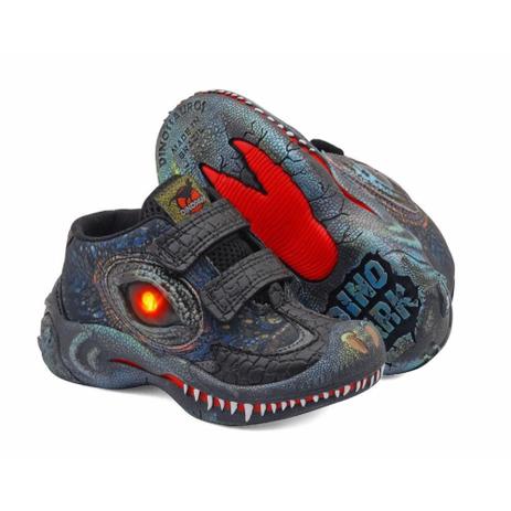 tenis de dinossauro com luzes