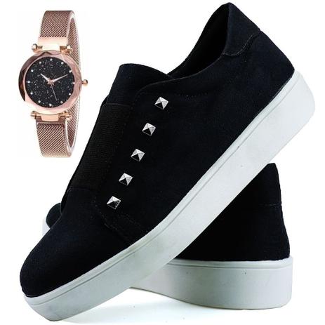 tênis preto na moda