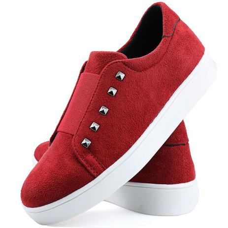 Tênis Elástico Milli Feminino Vermelho - Dhl Calçados - Calçados Femininos  - Magazine Luiza