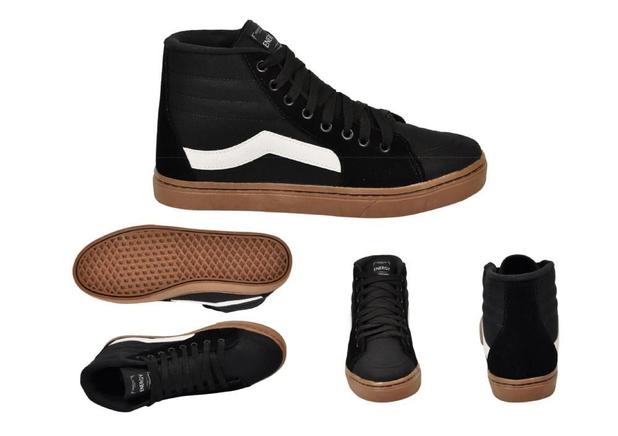 Tênis Masculino Hocks Skate Coruña Cano Alto Preto Natural em Promoção |  Ofertas na Americanas