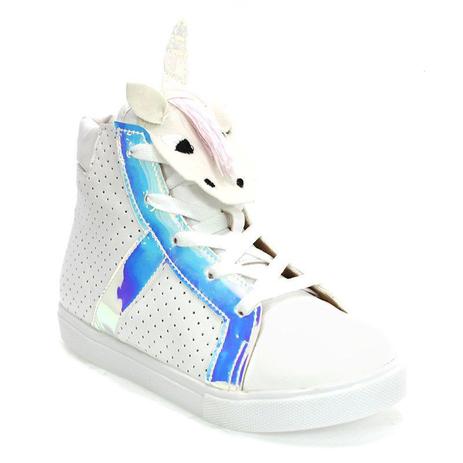 tenis molekinha unicornio branco