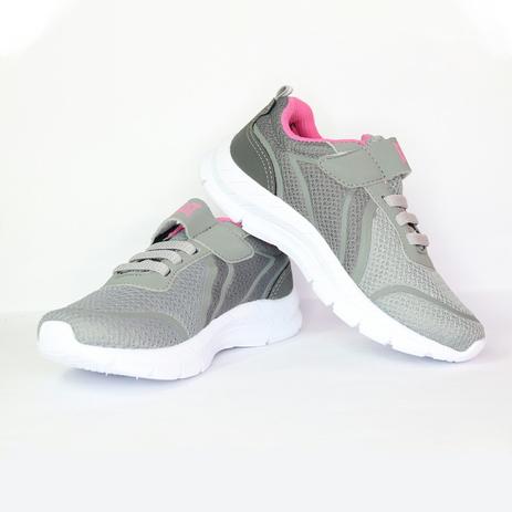 Tênis Everlast Bunker Feminino Infantil - Cinza Rosa e Branco Menor preço em Tênis Everlast Bunker Feminino Infantil - Cinza Rosa e Branco