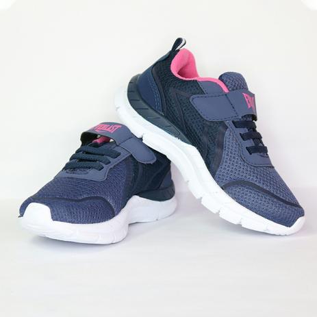 Tênis Everlast Bunker Feminino Infantil - Marinho, Rosa e Branco Menor preço em Tênis Everlast Bunker Feminino Infantil - Marinho, Rosa e Branco