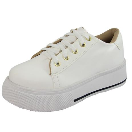 tenis sola alta branco