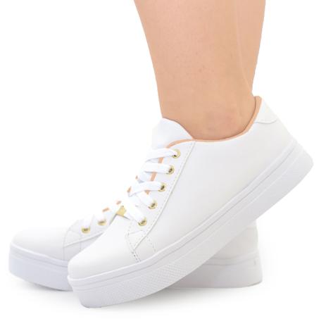 Tenis Feminino Branco Star Casual Sapatenis Leve Confortável - Ferenzo  Calçados - Sapatênis Feminino - Magazine Luiza