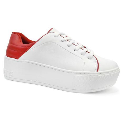 tenis branco com vermelho feminino