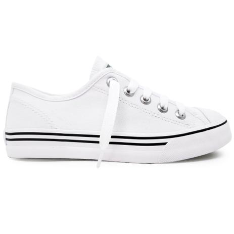 Tênis Feminino Casual Plataforma Capricho Branco/Cobre – SCALCADOS