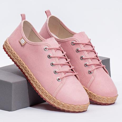 Tenis Feminino Casual Moleca Camurça Rosa - Tênis Feminino - Magazine Luiza