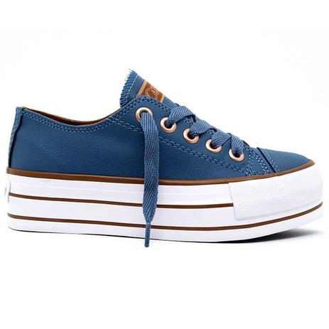 Tenis Feminino Casual Plataforma Capricho Azul/Cobre - Calçados Femininos -  Magazine Luiza
