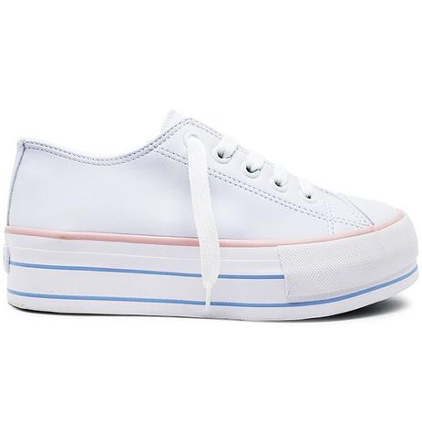 tenis branco com rose