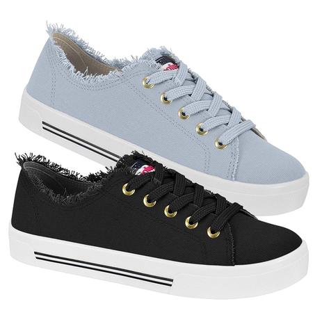 Tênis Feminino Casual Plataforma Conforto Macio Sola Alta Flatform  Sapatenis Moleca 5667322 - Calçados Femininos - Magazine Luiza