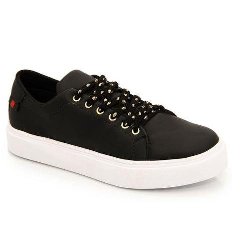 tenis preto baixo feminino