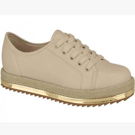 slip on beira rio caixa alta corda feminino