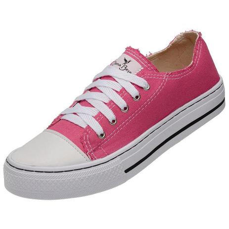 Tenis Feminino Casual Star Liso Com Cadarço Solado Borracha - Fepo Store -  Calçados Femininos - Magazine Luiza