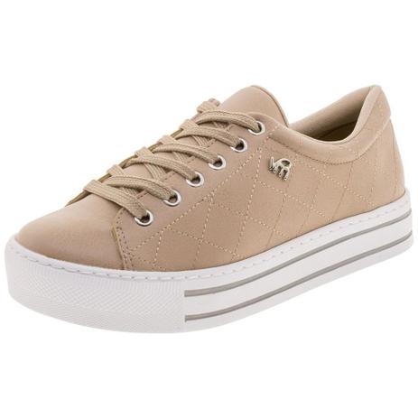 tenis casual bege feminino