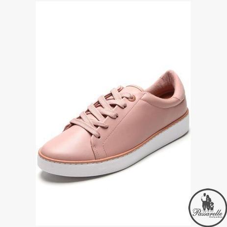 tênis feminino casual rosa vizzano
