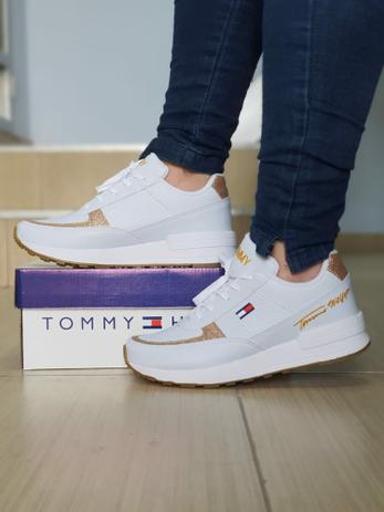 Tênis Feminino cor Branco/Ouro tam 34 - Lu Sapatos - Calçados Femininos -  Magazine Luiza