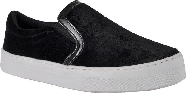 Tênis Feminino Elástico Sapatilha Iate Veludo Promoção Preto - Adaption Menor preço em Tênis Feminino Elástico Sapatilha Iate Veludo Promoção Preto - Adaption