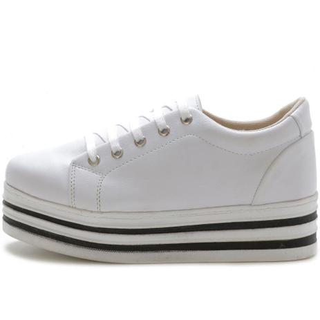 flatform tenis branco