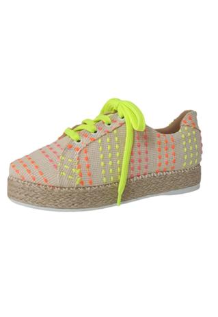 tenis flatform solado corda