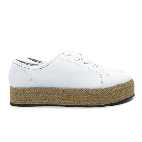 Tênis Feminino Flatform Sola Alta Juta no Solado Branco - Pé Vermelho  Calçados - Calçados Femininos - Magazine Luiza