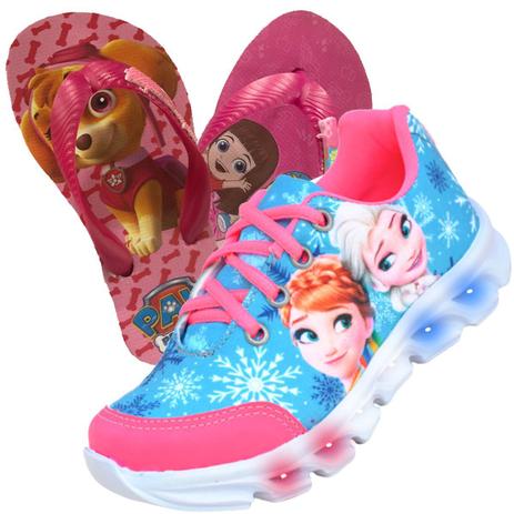 tenis led frozen