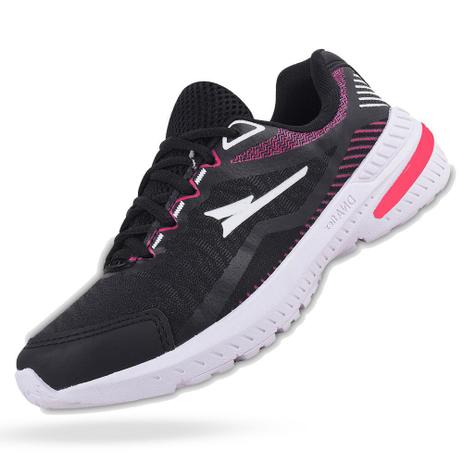tenis feminino caminhada preto