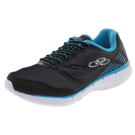 Tênis Feminino Mist 2 Olympikus - 344 PRETO/AZUL PRETO/AZUL Menor preço em Tênis Feminino Mist 2 Olympikus - 344 PRETO/AZUL PRETO/AZUL