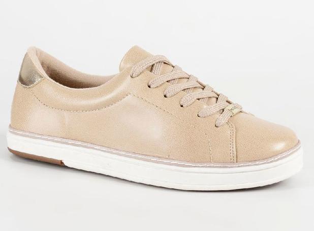 tenis modare dourado