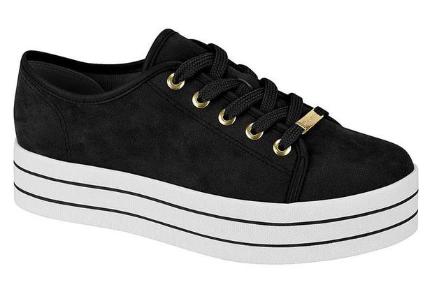 tenis plataforma moleca preto