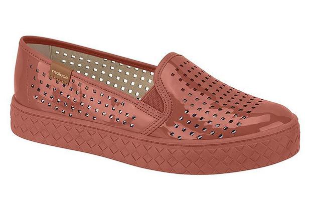 tenis slip on feminino moleca