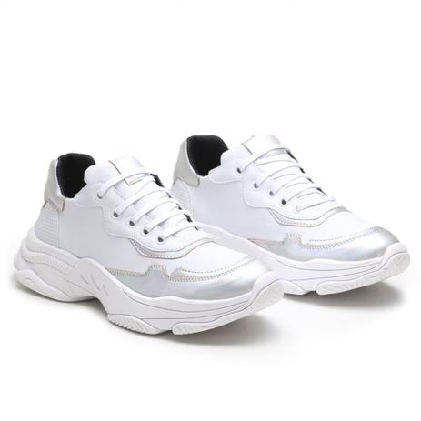 Tênis feminino plataforma sola alta sneaker chuncky blogueira colorido  flatform - Form, s - Calçados Femininos - Magazine Luiza