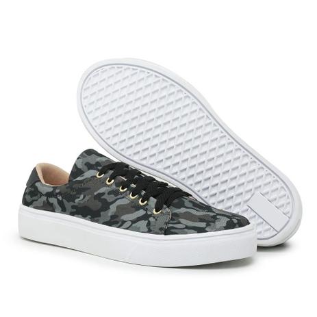 sapatenis florido feminino