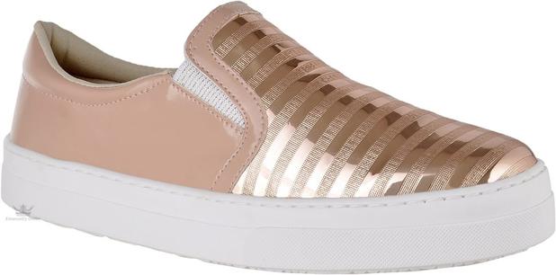 Tenis Feminino Sapatenis Sapatilha Iate Rosa Rose Metálico - Adaption Menor preço em Tenis Feminino Sapatenis Sapatilha Iate Rosa Rose Metálico - Adaption