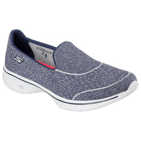 Tenis Feminino Skechers Gowalk4 14161 NVY Azul Menor preço em Tenis Feminino Skechers Gowalk4 14161 NVY Azul