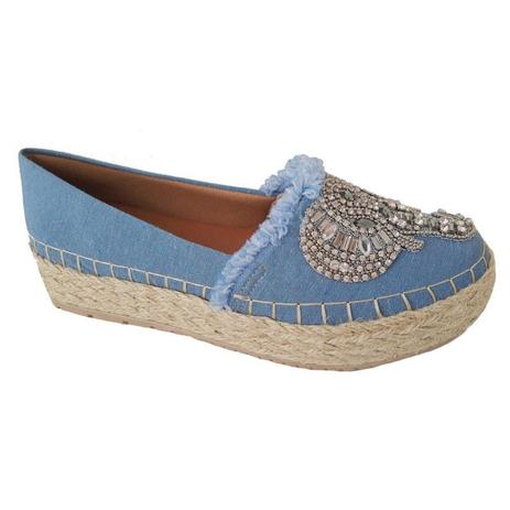 Tênis Feminino Slip Comfort Show Tecido Jeans - Confort show - Tênis Feminino - Magazine Luiza