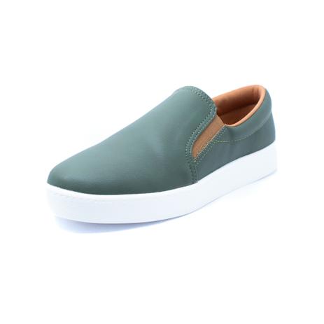 Tenis Feminino Slip On Casual Bebece Verde Bebece Slip On Feminino Magazine Luiza