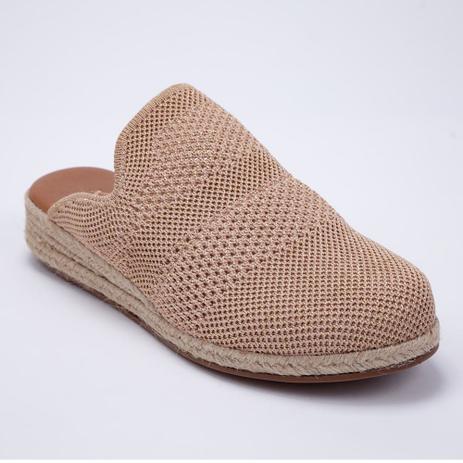 slip on feminino dourado