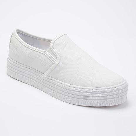 Tênis Feminino Slip On Plataforma - Branco - Vértice - Slipper / Slip On  Feminino - Magazine Luiza