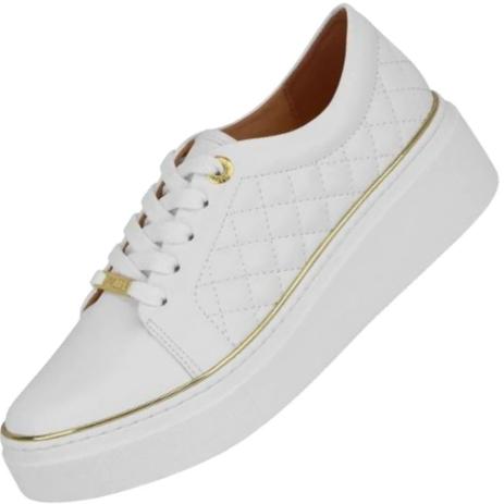 Tênis Feminino Vizzano Flatform Branco Matelassê 1339.202 - Tênis Feminino  - Magazine Luiza