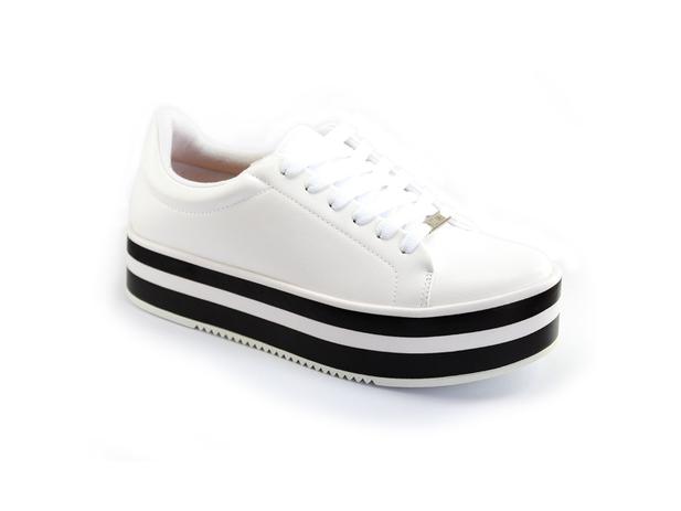 tenis branco vizzano plataforma
