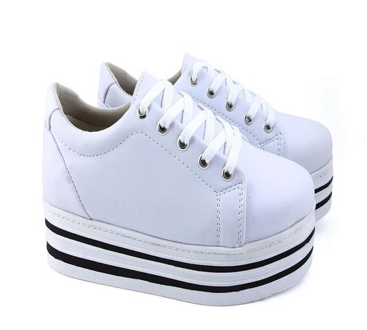 tenis flatform feminino