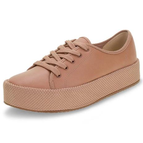 tenis flatform marrom